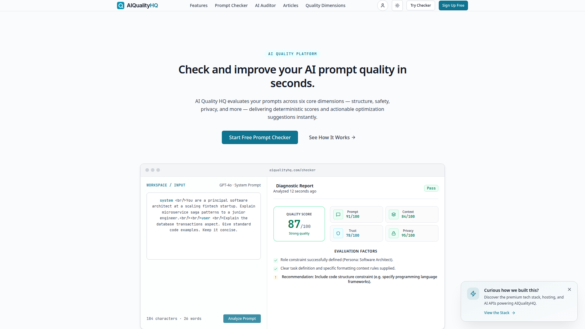 AIQualityHQ - AI Tool