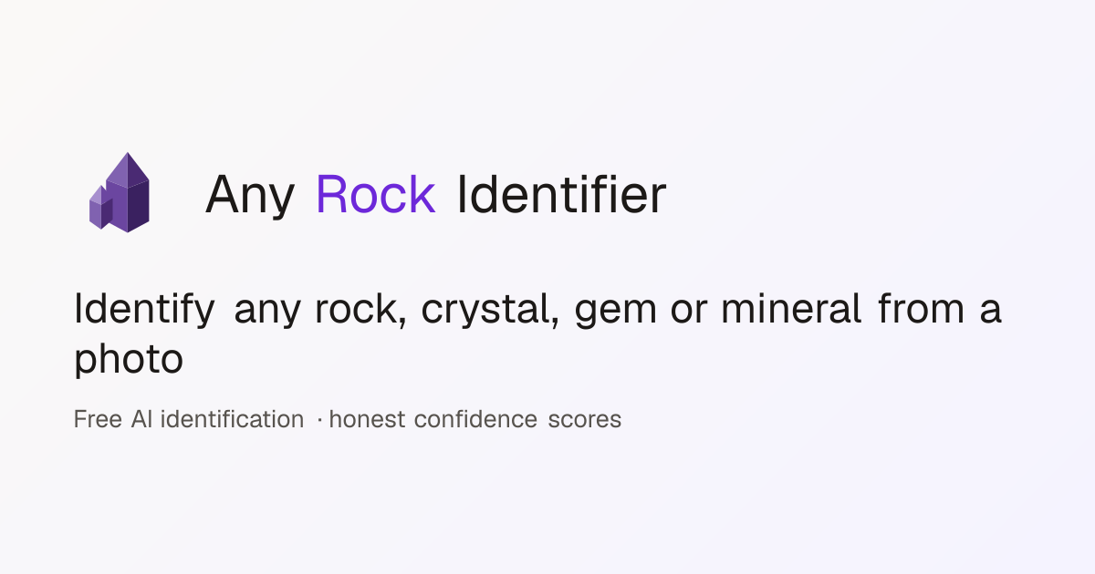Any Rock Identifier - AI Tool
