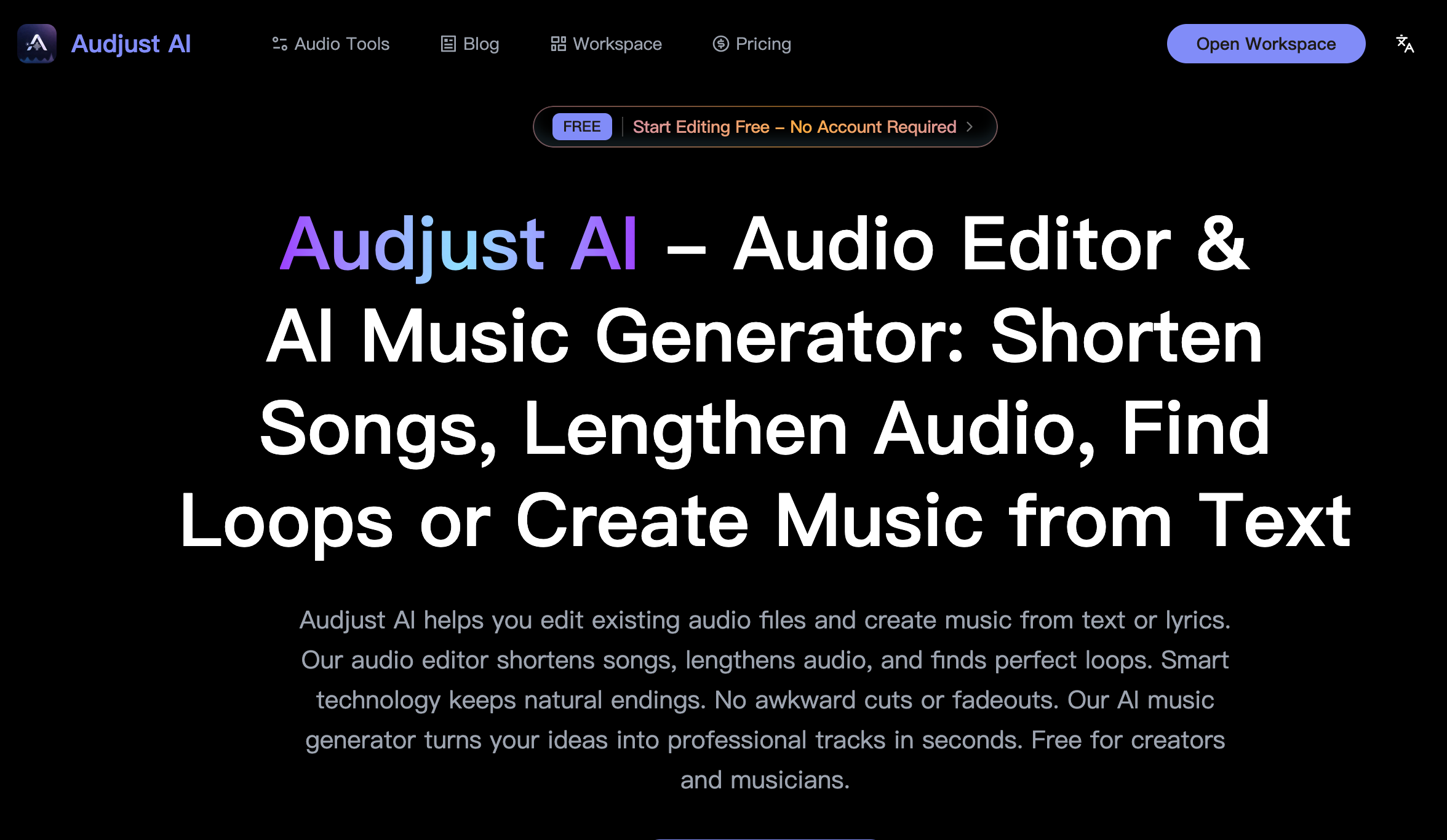 Audjust AI  - AI Tool