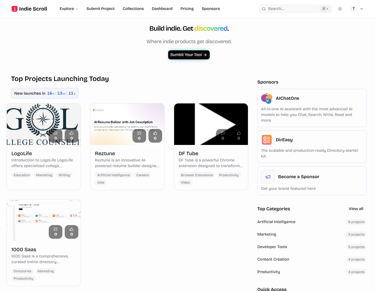 IndieScroll - AI Tool