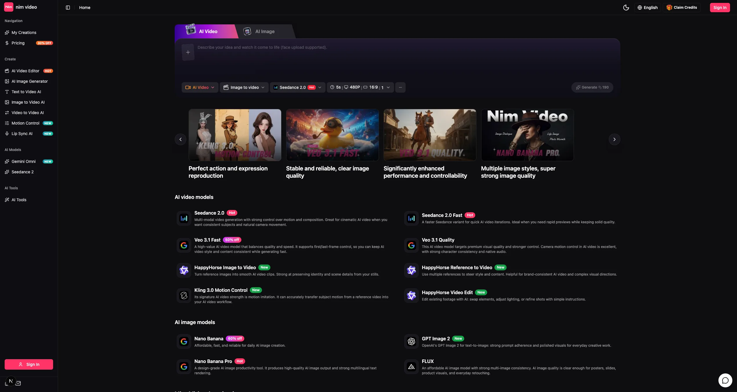 Nim Video - AI Tool