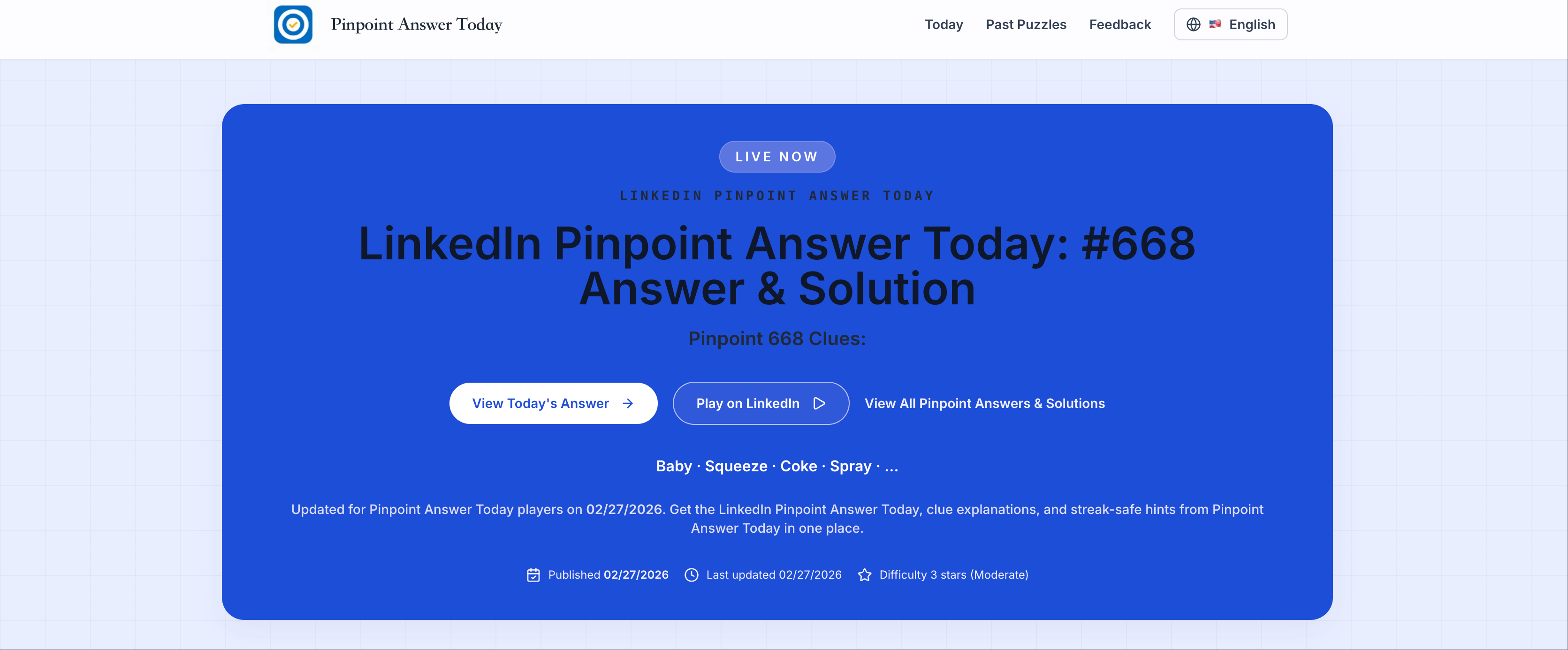 Pinpoint Answer Today - AI Tool