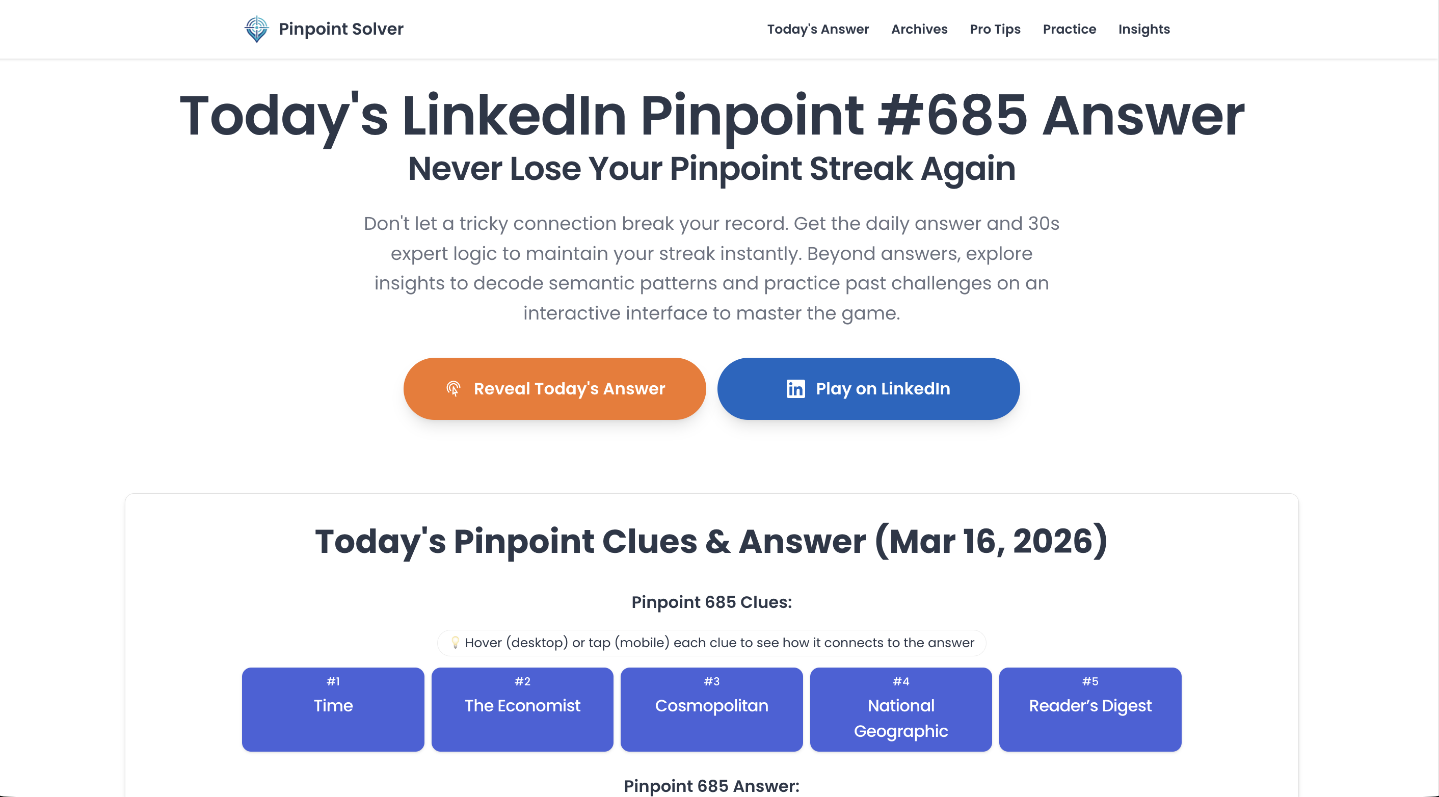 Pinpoint Solver - AI Tool