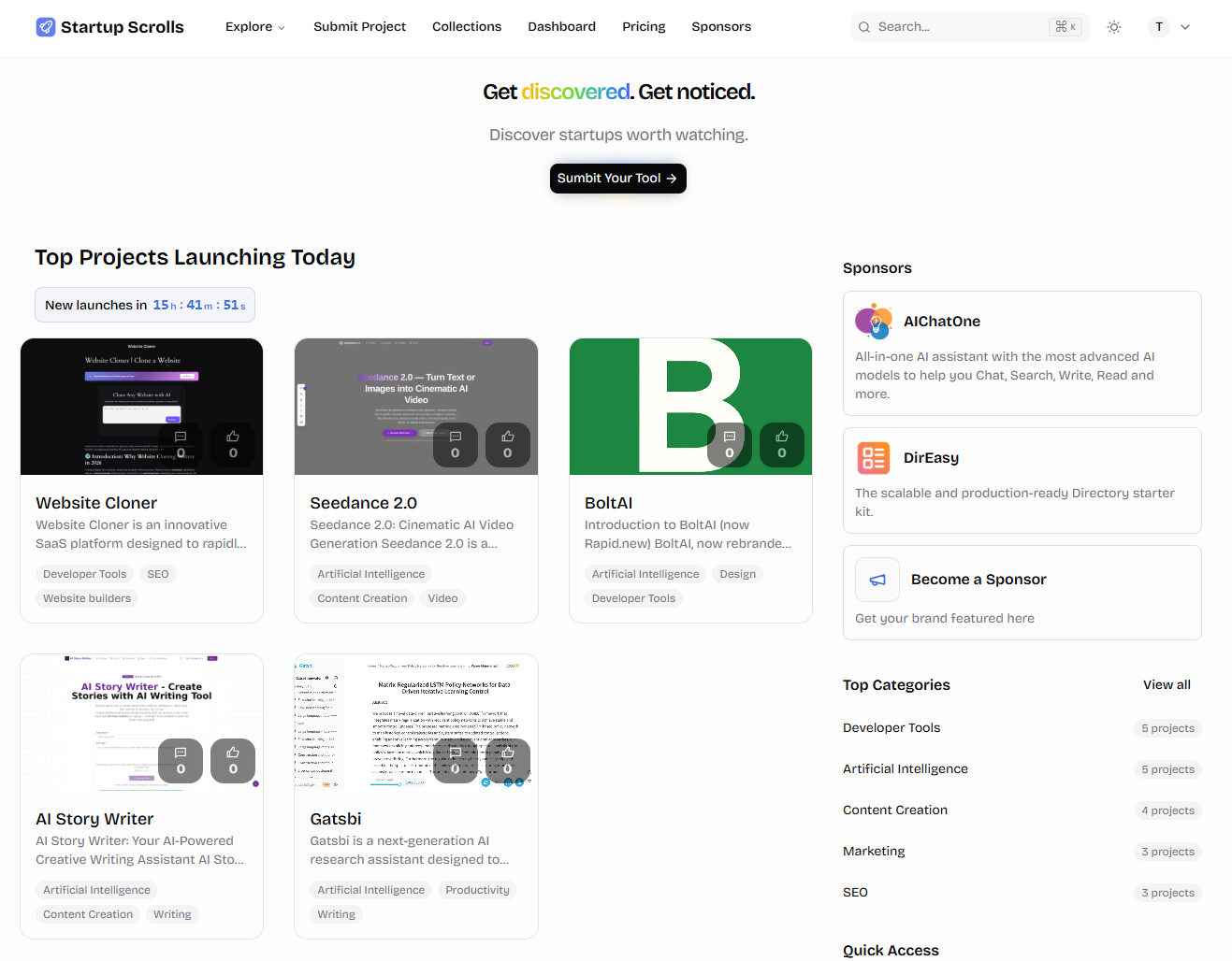 StartupScrolls - AI Tool