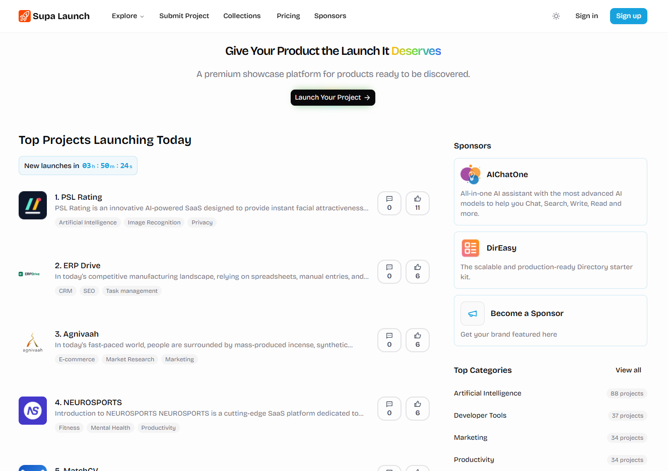 SupaLaunch - AI Tool