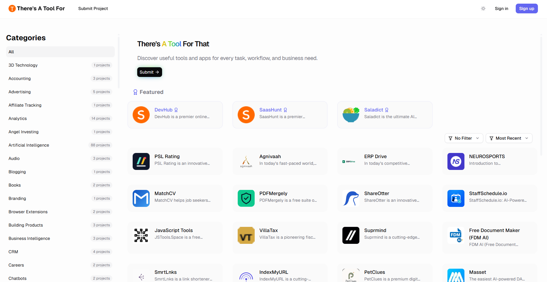 There's A Tool For - AI Tool