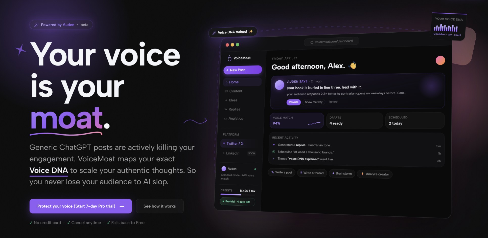 VoiceMOAT - AI Tool