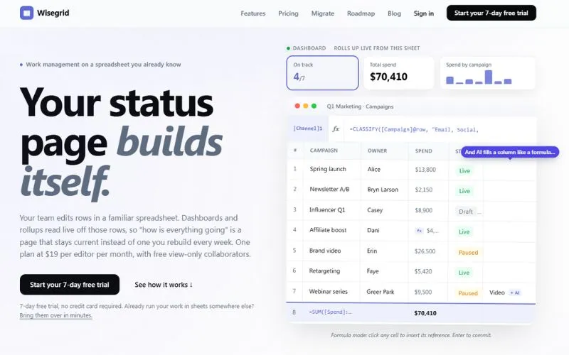 Wisegrid - AI Tool